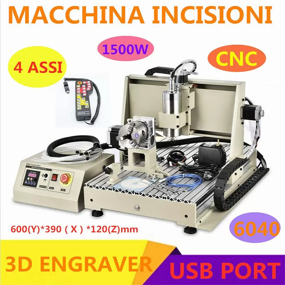 1500W 6040 4AXIS USB Engraver Router Carving Mill Wood Machine Metal Carver for PCB Wood PVC Acrylic Crystal Resin Plastic 1500W 6040 4AXIS USB Engraver Router Carving Mill Wood Machine Metal Carver for PCB Wood PVC Acrylic Crystal Resin Plastic