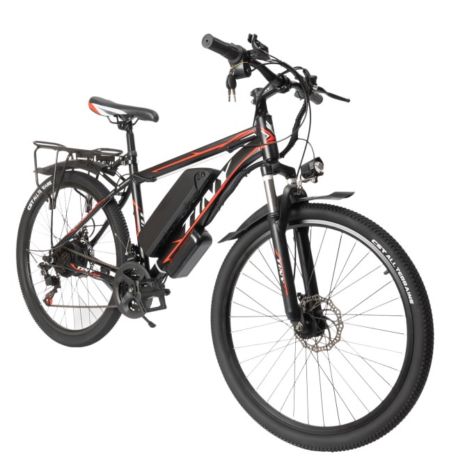 26 Inch Electric Bicycle 21 Gears Ce Certification 25km/h 250w Motor 36v Lithium Battery 10ah 35km Endurance For Adults To Ride