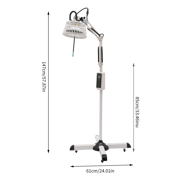 TDP Far Infrared Heat Lamp with Touch Screen Sturdy and Durable TDP Lamp with Anti-scalding Mesh for Home Offices