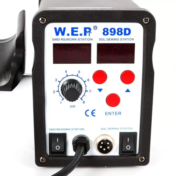 Soldering Station 700W Soldering Iron Hot Air Gun Reconditioning Soldering Station 100-480°C