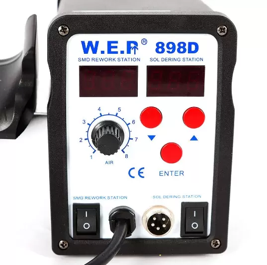 Soldering Station 700W Soldering Iron Hot Air Gun Reconditioning Soldering Station 100-480°C