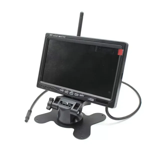 Parking Assistance System for Motorhome Trucks 4 Reversing Cameras Radio 7 Inch LCD 4x Wireless Car Backup Camera 7" LCD Monitor for Truck Van