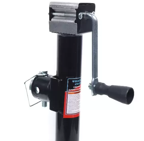 1 Pair Trailer Jack Stands with Crank - Maximum Load: 2000 Pounds - for Trailer, Caravan, Yacht