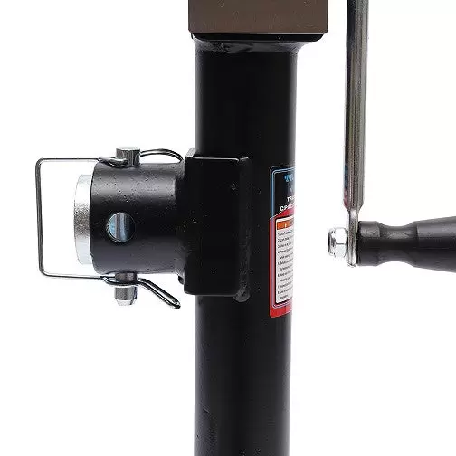 1 Pair Trailer Jack Stands with Crank - Maximum Load: 2000 Pounds - for Trailer, Caravan, Yacht