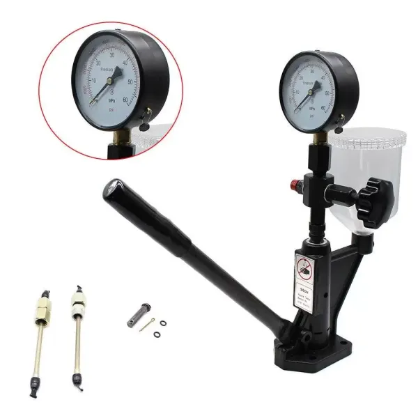 Nozzle Oil Tester Kit Diesel Injector Tester 4000ml Injector Pressure Tester 0-600 Bar 60 MPA 0-8000 PSI For All Types Of Diesel Injectors