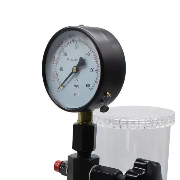 Nozzle Oil Tester Kit Diesel Injector Tester 4000ml Injector Pressure Tester 0-600 Bar 60 MPA 0-8000 PSI For All Types Of Diesel Injectors