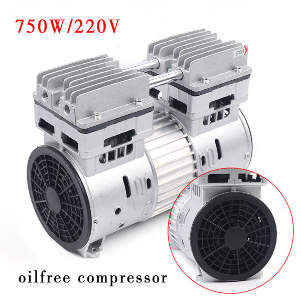 Compressed Air Compressor Oil Free Head Aggregate Compressor Oil Compressor Fanless Air Compressor 8 Bar 1 HP 69 dB for Oil-free Air Compressor