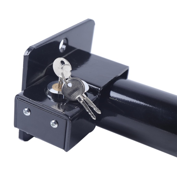 Set of 2 Removable Round Guardrail, Lockable Parking Guardrail, Traffic Sign, Safety Sign, Lockable, 3 Keys
