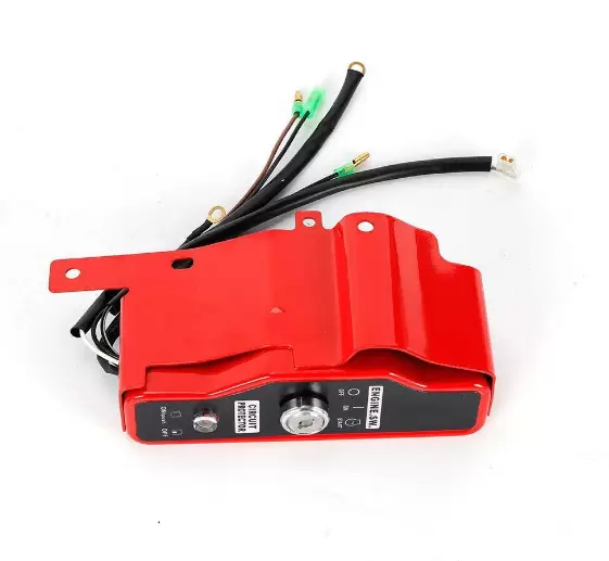 Electric Engine Start Kit Key Switch Flywheel with Ring Gear Electric Start Kit Compatible with Honda GX340/11HP GX390/13HP