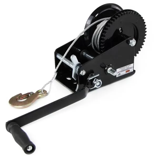 Manual Winch With Galvanized Metal Winch 1500 Kg Professional Manual Winches For Boat Trailers 10m High Security High Load-bearing Capacity