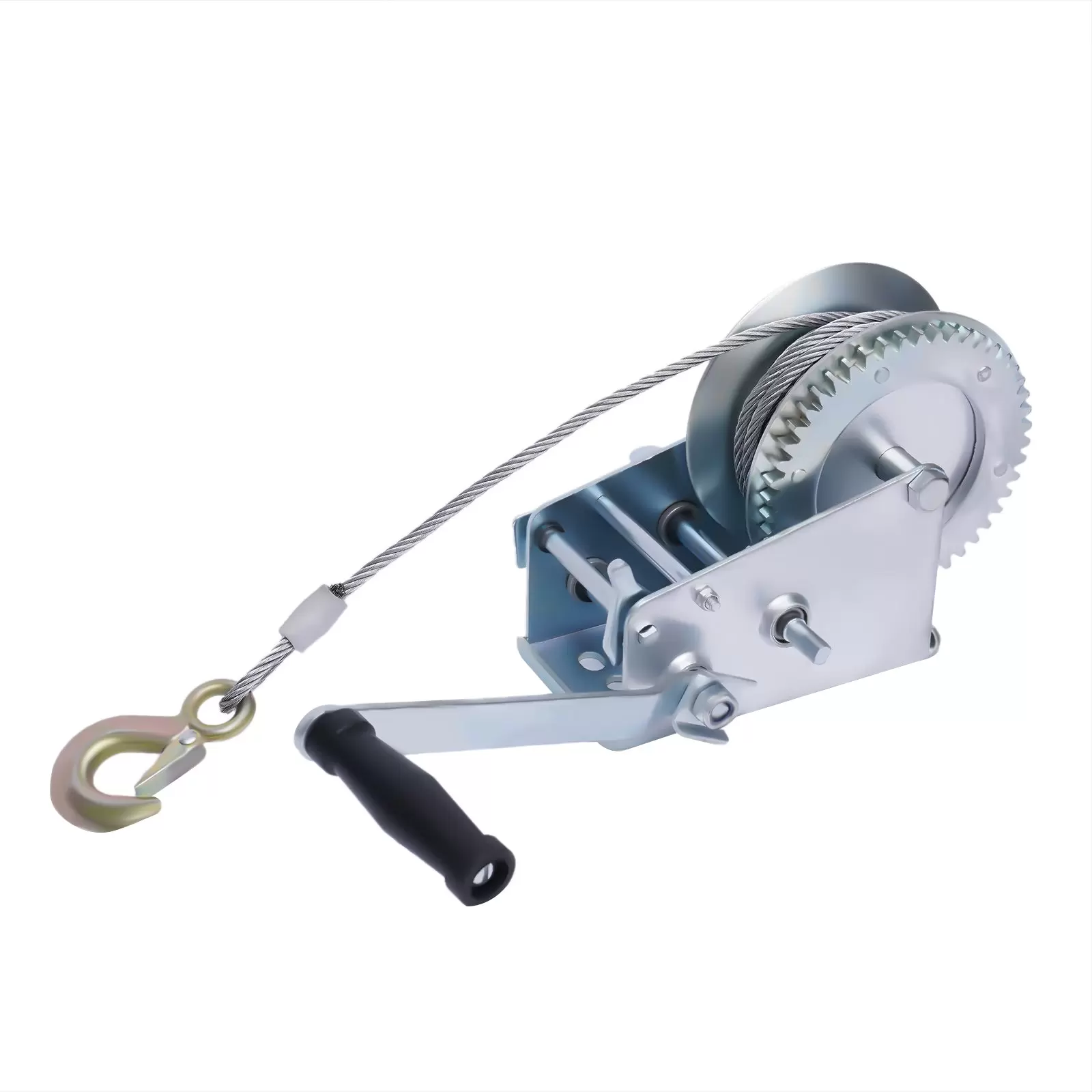Manual Winch With Galvanized Metal Winch 1500 Kg Professional Manual Winches For Boat Trailers 10m High Security High Load-bearing Capacity