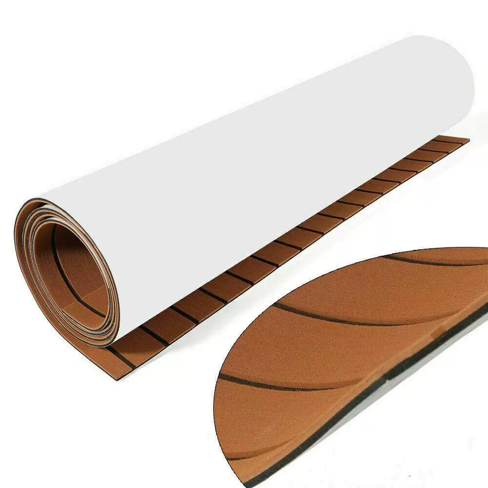 Products Foam Floor Mat - Self Adhesive - Boat Yacht Floor Mat - Synthetic Foam（Brown + Black）