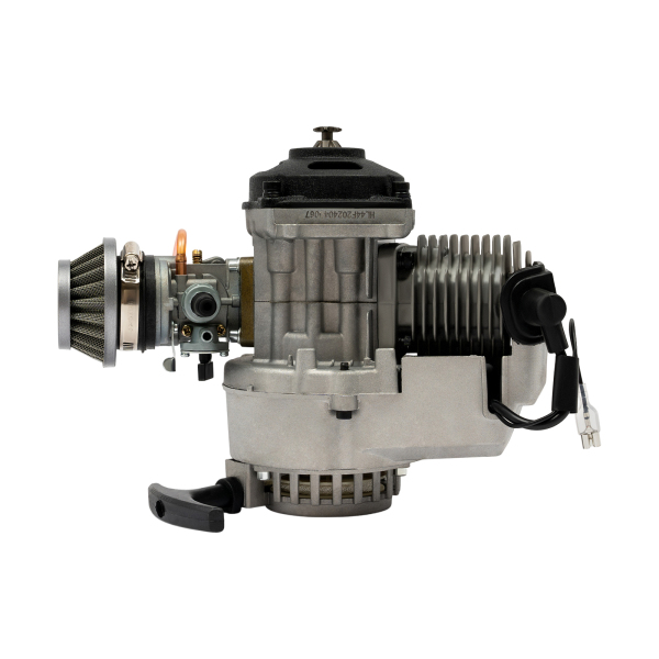 Aluminum Mini Motorcycle Engine for 49cc Engine Motor Carburetor Pocket Bike with Dirt-Bike Cross Mini ATV Multiuse Bell