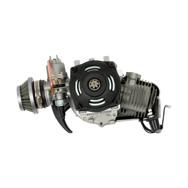 Aluminum Mini Motorcycle Engine for 49cc Engine Motor Carburetor Pocket Bike with Dirt-Bike Cross Mini ATV Multiuse Bell