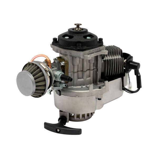 Aluminum Mini Motorcycle Engine for 49cc Engine Motor Carburetor Pocket Bike with Dirt-Bike Cross Mini ATV Multiuse Bell