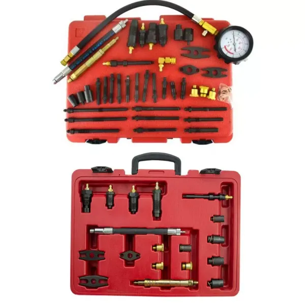 Compression tester with box 40 bar / 600 psi - Compression tester for gasoline diesel engines