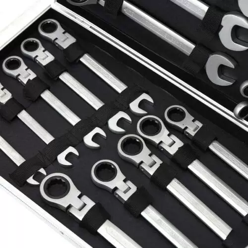 CNCEST 22 Piece Ratchet Combination Wrench Set - 6-32mm - Professional Ratchet Wrench Set CNCEST 22 Piece Ratchet Combination Wrench Set - 6-32mm - Professional Ratchet Wrench Set