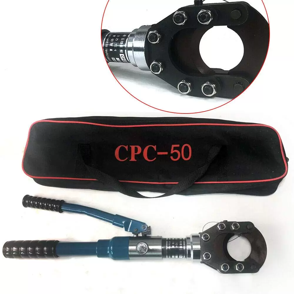 Hydraulic Cable Cutter CU Alu Telephone Cable Cutting Tool 50mm