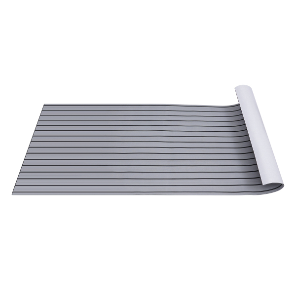 Foam Floor Mat - Self-adhesive - Boat Yacht - Synthetic Foam Grey+black Suitable For Use On Boat Decks Rv Yachts Floating Docks Gyms And Other Places