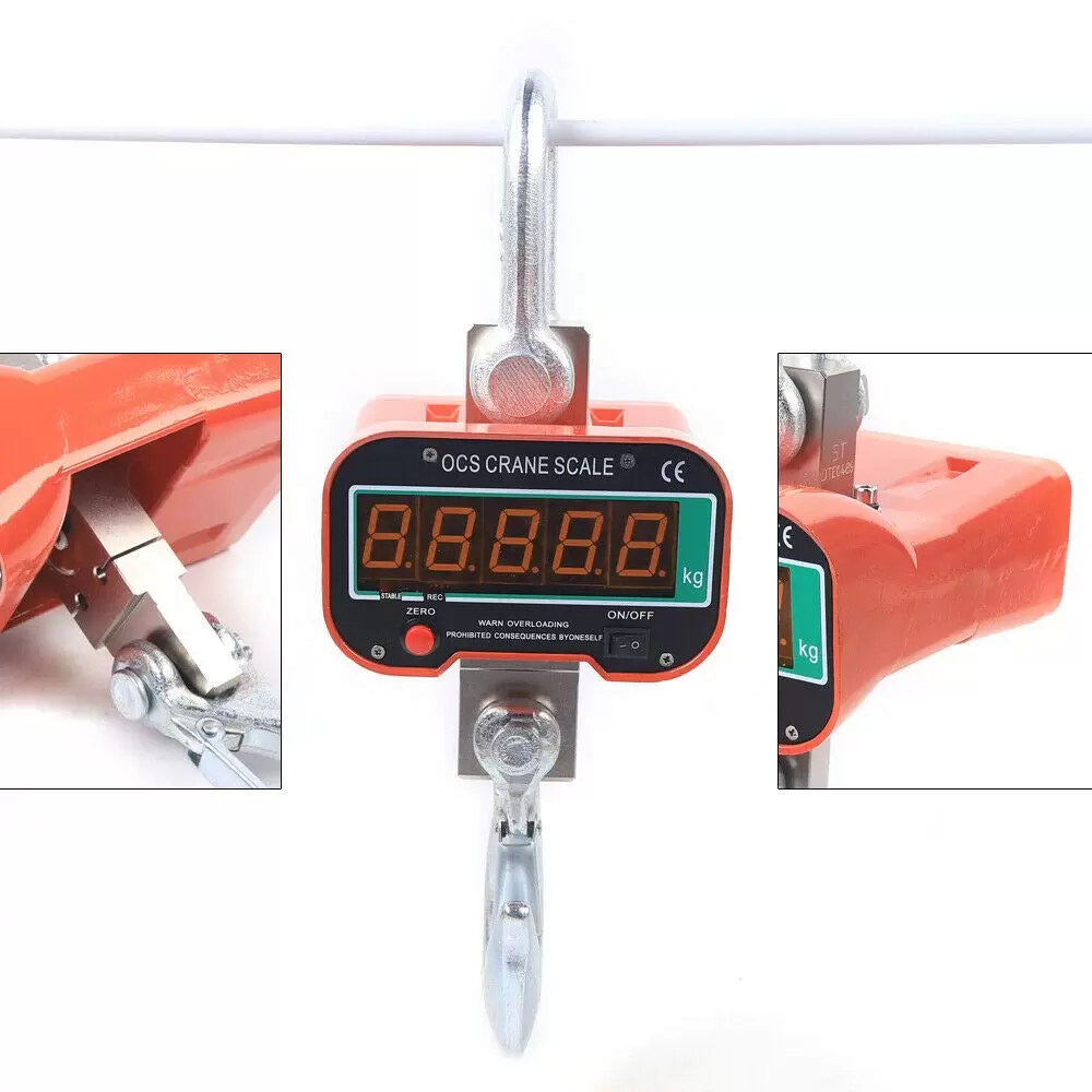 3000KG Digital Crane Scale Heavy Duty Compact Size Hanging Scale High Precision Industrial Scale LED Display Hanging Scale Heavy Duty Industrial Crane 3000KG Digital Crane Scale Heavy Duty Compact Size Hanging Scale High Precision Industrial Scale LED Display Hanging Scale Heavy Duty Industrial Crane