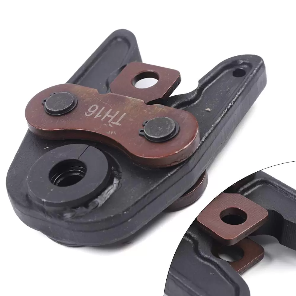 TH16 Crimping pliers for aluminum and plastic pipes with PEX tubes, PB pipes, copper faucets and copper fittings TH16 Crimping pliers for aluminum and plastic pipes with PEX tubes, PB pipes, copper faucets and copper fittings