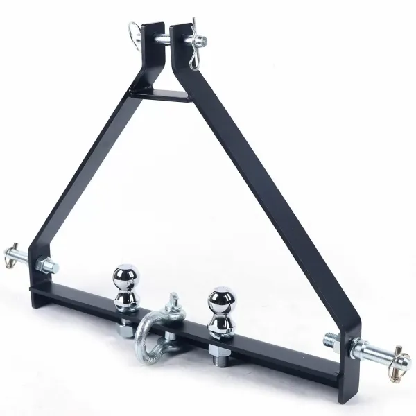 Tractor hitch rail with three-point suspension - 660 mm - Category I Hitch rail