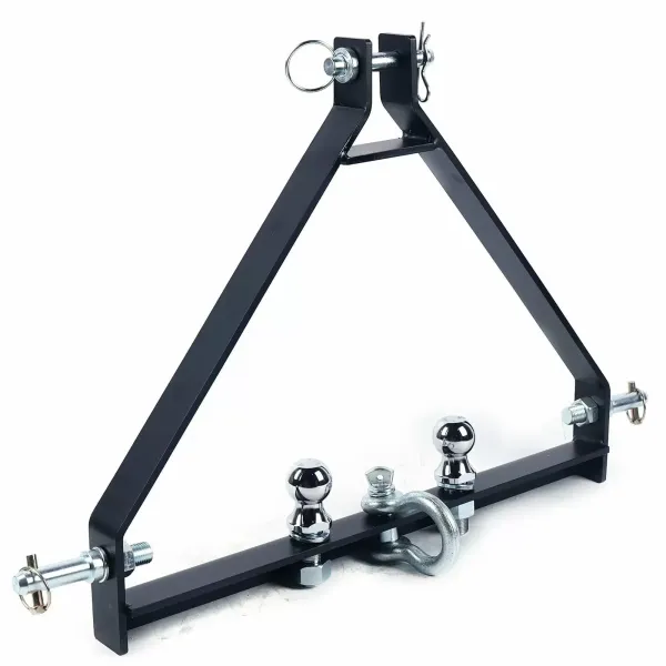 Tractor hitch rail with three-point suspension - 660 mm - Category I Hitch rail