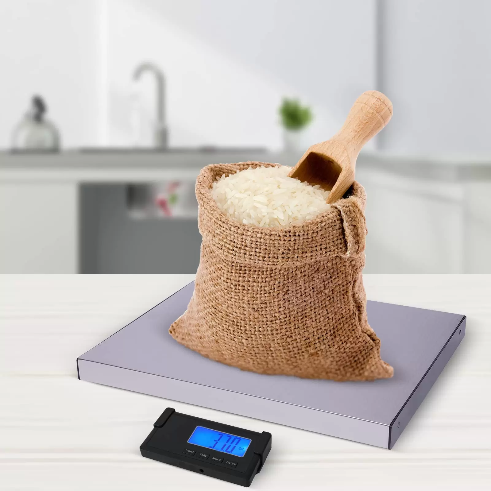 Package Scale LCD Platform Scale Cast Aluminum Precision Scale High Precision Table Scale 397 lbs for Weighing Parcels Vegetables Package Scale LCD Platform Scale Cast Aluminum Precision Scale High Precision Table Scale 397 lbs for Weighing Parcels Vegetables