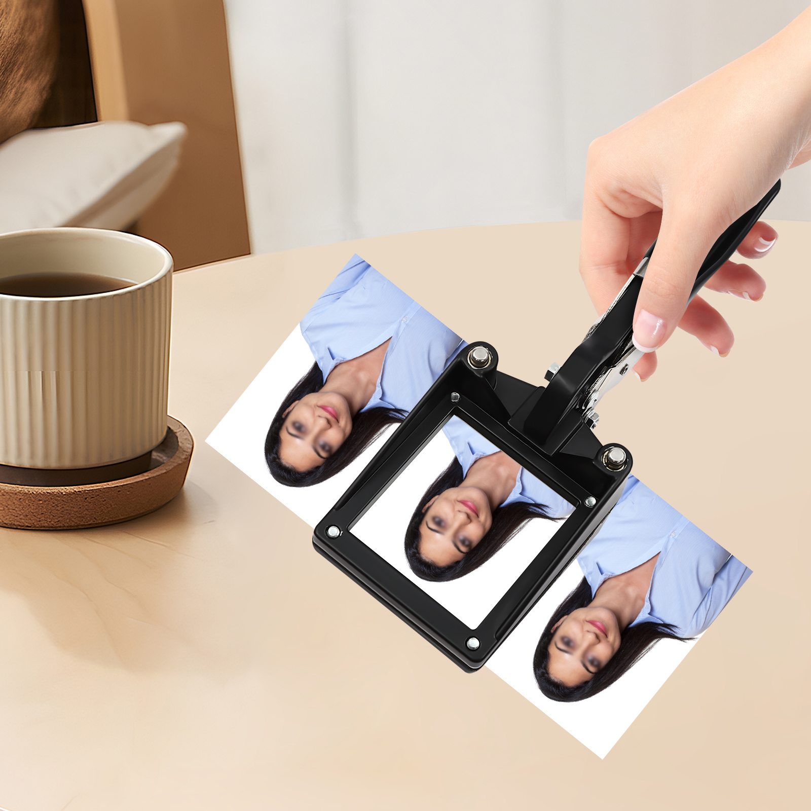Manual Passport Photo Cutter, Passport Photo Punching Machine, Perforated Photo Cutter, 23*8.7 cm Manual Passport Photo Cutter, Passport Photo Punching Machine, Perforated Photo Cutter, 23*8.7 cm