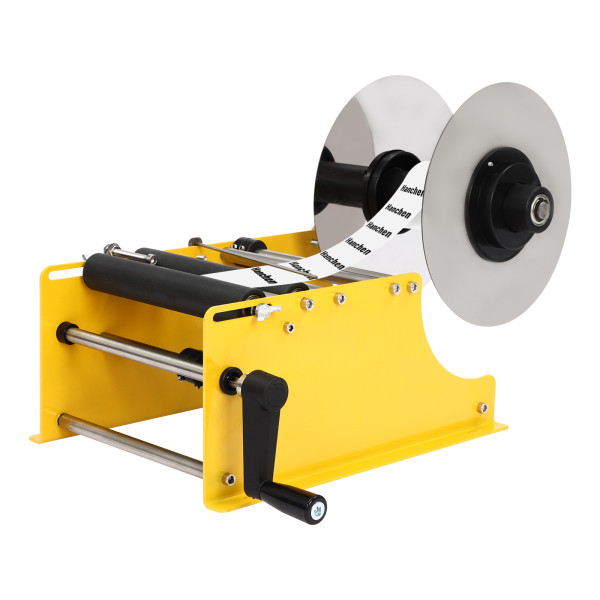 25-120mm Labeling Machine, Manual Bottle Labeling Machine,  Labeling Machine for Round Bottle - Yellow
