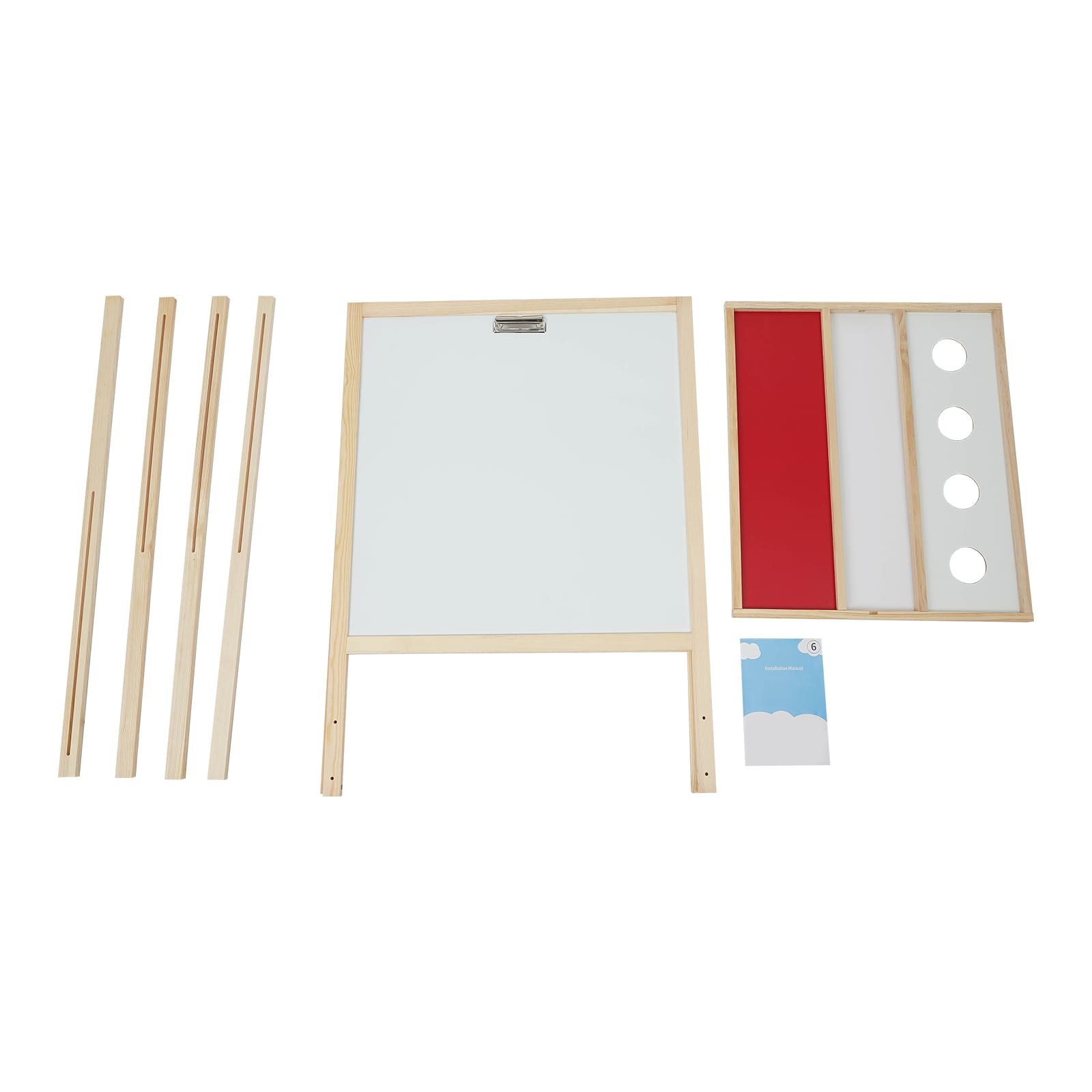 Double-sided Whiteboard And Blackboard Children's Board With Numbers And Other Accessories Height-adjustable Easel For Children Double-sided Whiteboard And Blackboard Children's Board With Numbers And Other Accessories Height-adjustable Easel For Children