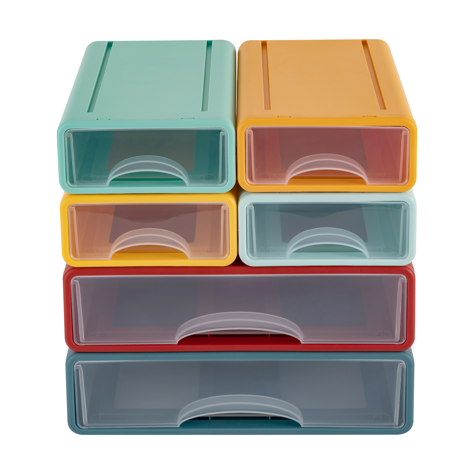 Office Storage Box with 6 Drawers, Plastic Drawers Organizer, Stackable Storage Drawers Office Storage Box with 6 Drawers, Plastic Drawers Organizer, Stackable Storage Drawers
