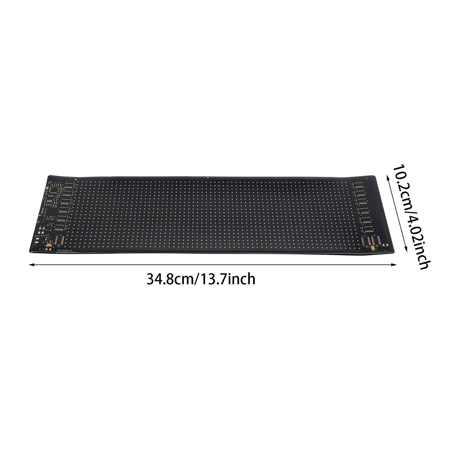 34.8cm*10.2cm Flexible LED Screen, LED Display Board, Flexible LED Sign for Car, Shop, Bar, Advertising