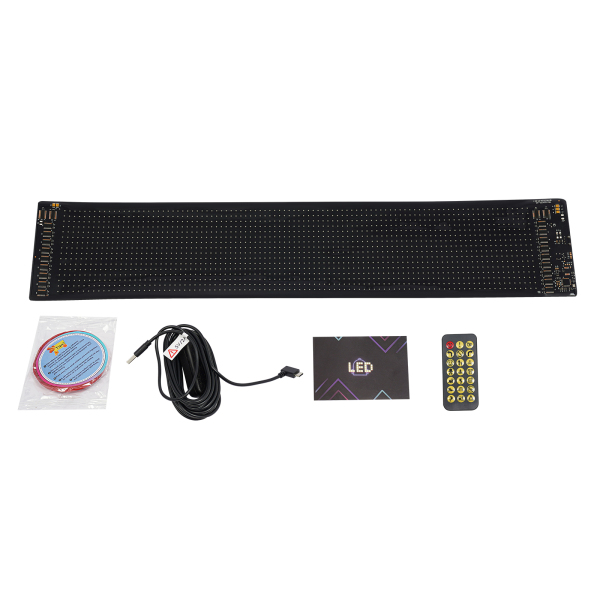 59.5cm*12cm Flexible LED Screen, LED Display Board, Flexible LED Sign for Car, Shop, Bar, Advertising
