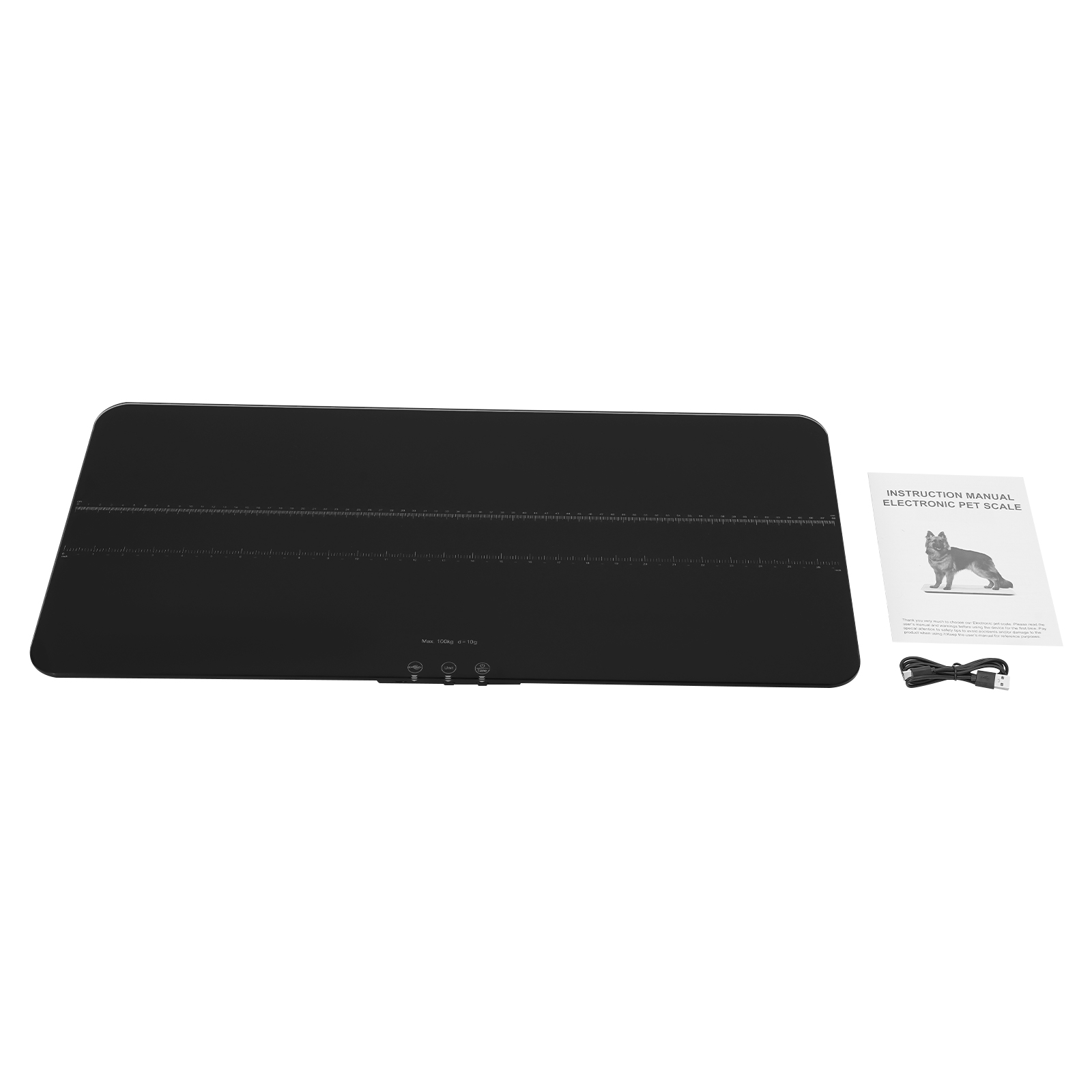 220 lbs electronic scale with scale - black 220 lbs electronic scale with scale - black