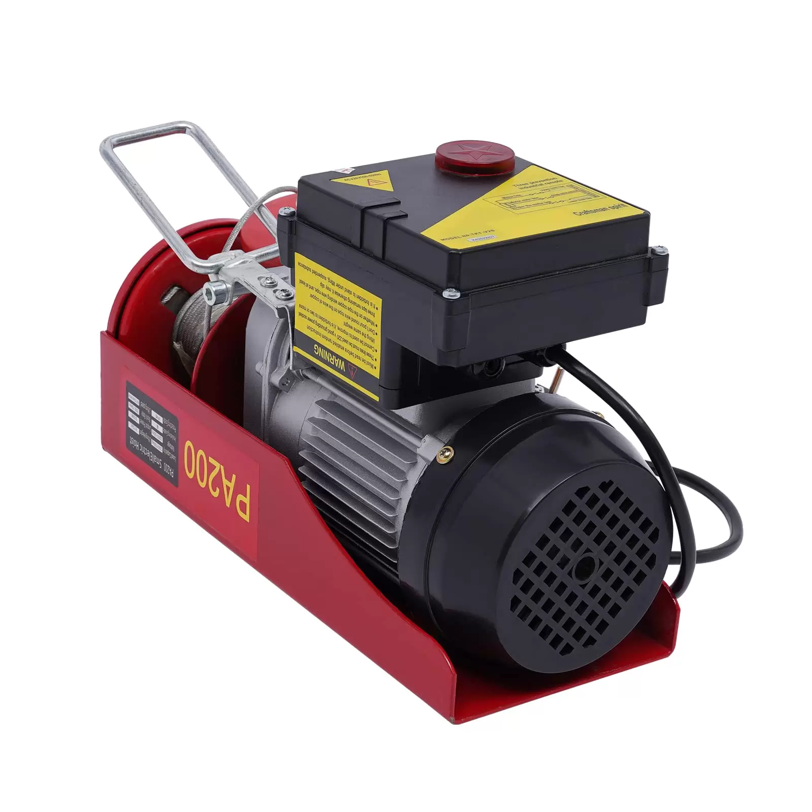 440LBS 230V electric winch with wireless remote control 440LBS with remote control and slings electric winch 440LBS 230V electric winch with wireless remote control 440LBS with remote control and slings electric winch