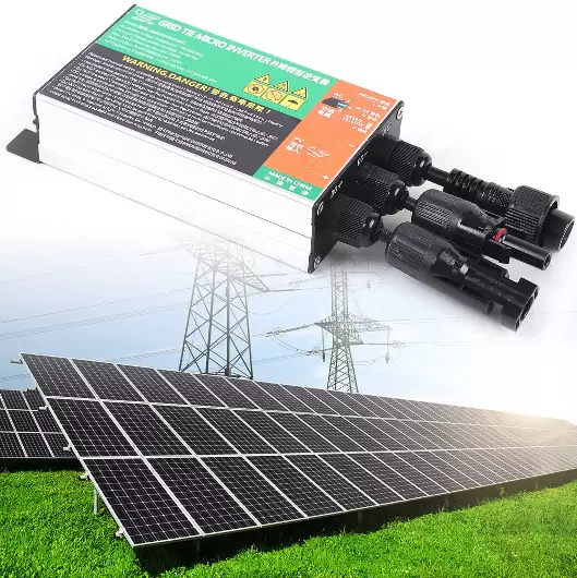 MPPT Micro Solar Inverter MPPT Pure Sine Wave Inverter with AC 230V Cable