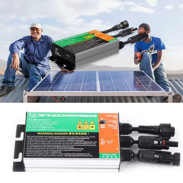 MPPT Micro Solar Inverter MPPT Pure Sine Wave Inverter with AC 230V Cable