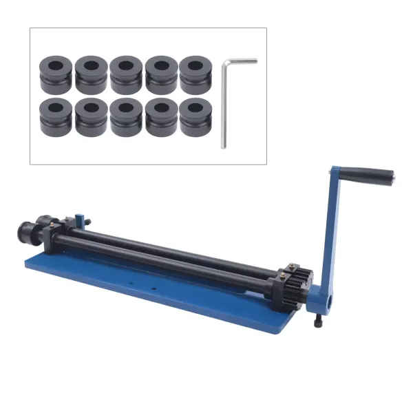 18 Inch Round Bending Machine Bending Machine Round Bender Beading Machine 460 mm 18 inch Metal Bead Roller Rollformer Swager Sheet Rolling