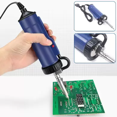 Electric Solder Sucker Vacuum Desoldering Pump Soldering Repair Tool Sucker Vacuum Pump 30W 220V