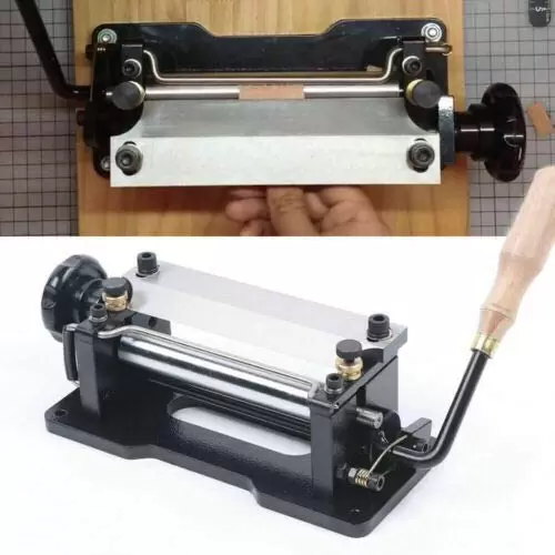 32 x 18 x 18 cm Manual Leather Splitter Skiver Shovel Machine for Handmade Leather Skiving Paring Peeling