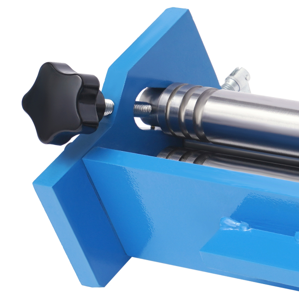 SJ300 Manual Circular Bender with Roller Adjustment Knobs Slip Roll Machine with 3 Rollers  for Architectural Decoration