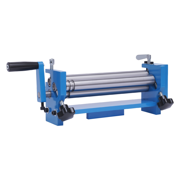 SJ300 Manual Circular Bender with Roller Adjustment Knobs Slip Roll Machine with 3 Rollers  for Architectural Decoration