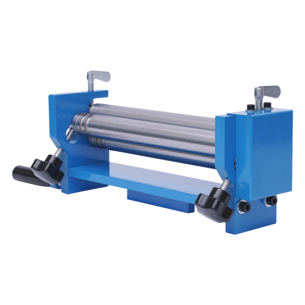 SJ300 Manual Circular Bender with Roller Adjustment Knobs Slip Roll Machine with 3 Rollers  for Architectural Decoration