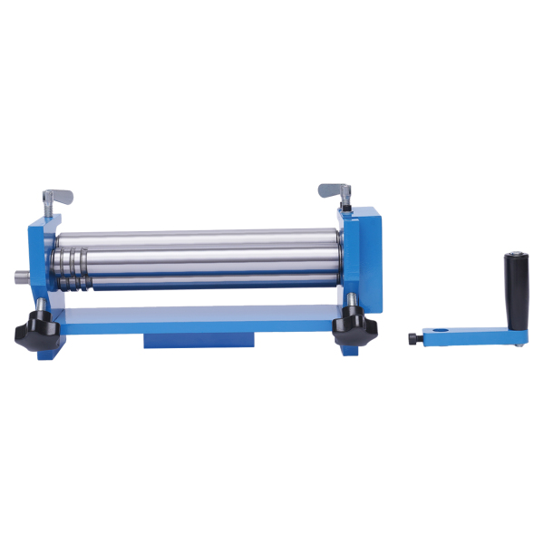 SJ300 Manual Circular Bender with Roller Adjustment Knobs Slip Roll Machine with 3 Rollers  for Architectural Decoration