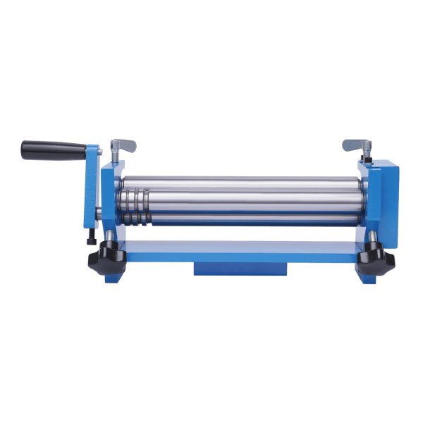 SJ300 Manual Circular Bender with Roller Adjustment Knobs Slip Roll Machine with 3 Rollers  for Architectural Decoration