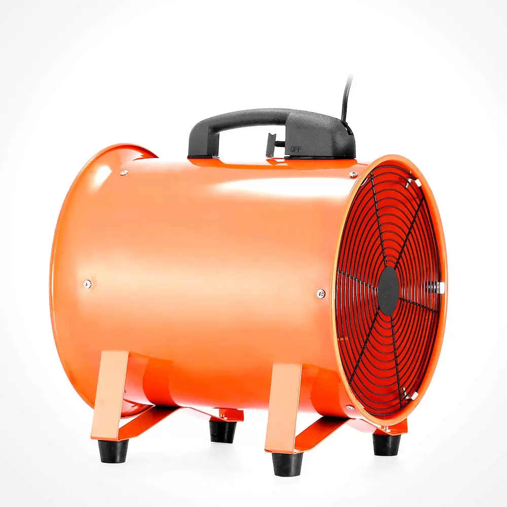 Blower Fan Industrial Extractor Portable Fan 2800 r/min Axial Portable Fan for Workshop Extraction with 10 m PVC Duct Blower with Duct Hose
