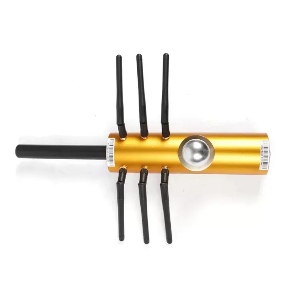 Handhold 800 m Metal Detector - Professional Depth Probe 12 V Blue Antenna Metal Detector European Standard Useful Tools Yellow