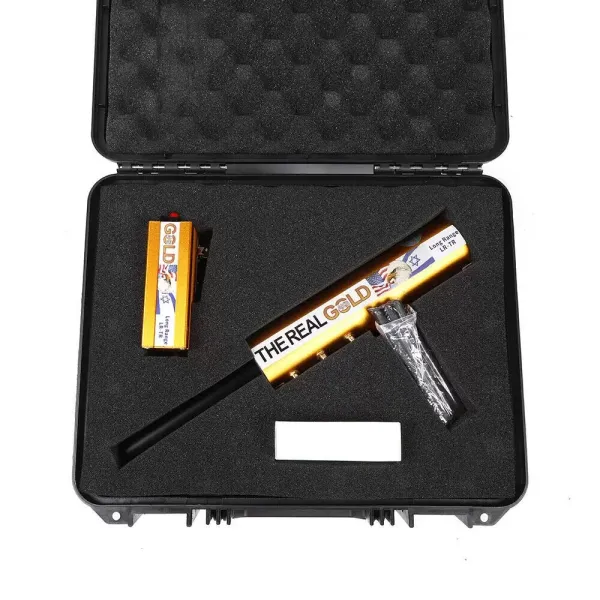 Handhold 800 m Metal Detector - Professional Depth Probe 12 V Blue Antenna Metal Detector European Standard Useful Tools Yellow