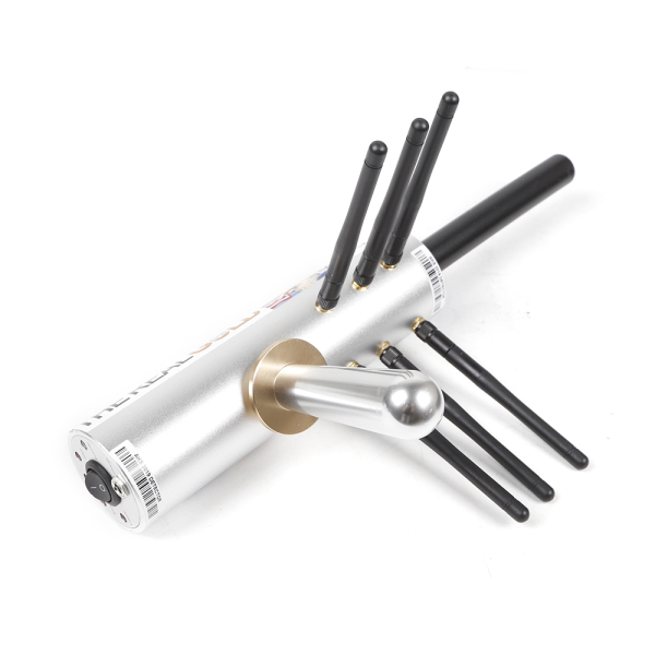6 Antennas AKS Metal Detector Handheld Metal Detector Gold Detector With 6 Antennas & Control Case 2.36*13.38*6.49in Silver